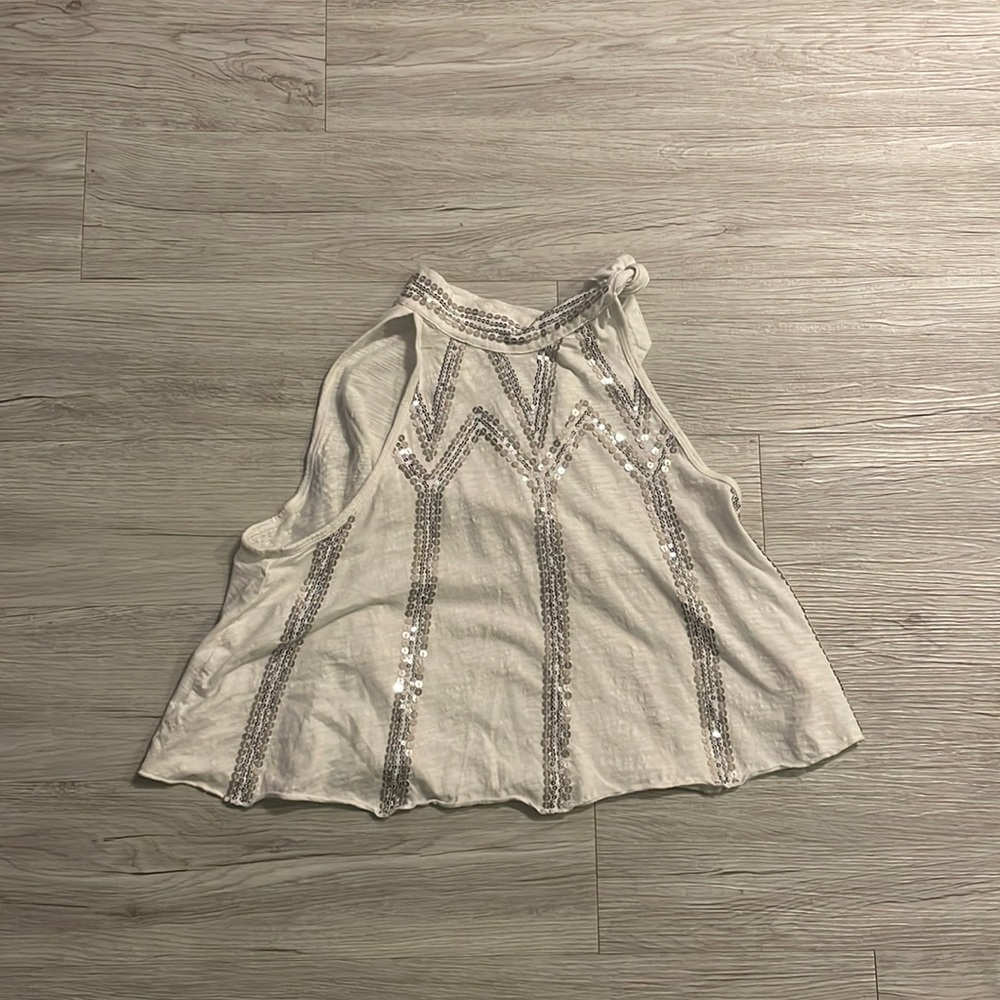 Free people White top with sparkles - sm